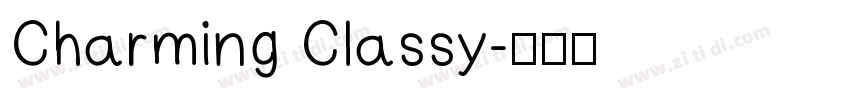 Charming Classy字体转换